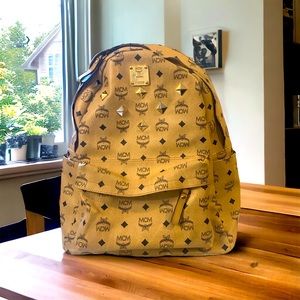 MCM studded big backpack